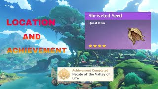 Shriveled SeedLocation and AchievementGenshin [upl. by Anilocin]