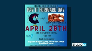 Global Pay it Forward Day with ‘Health a sista out’ [upl. by Thomson505]