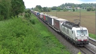 Bahnverkehr auf der Rheintalbahn  Friesenheim D  1152023 [upl. by Adniuqal]