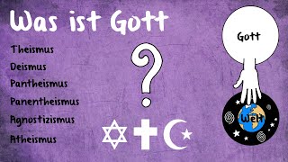 Was ist Gott Theismus Pantheismus Agnostizismus [upl. by Enoyrt]