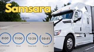 How to use samsara electronic logs for truck drivers Trucking life with shawn [upl. by Aeneas]