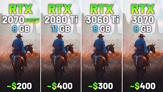 20 Games on RTX 2070 SUPER vs RTX 2080 Ti vs RTX 3060 Ti vs RTX 3070 in 2023  1440p [upl. by Lehsreh929]