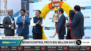 Moneycontrol Pro Achieves 1 Million Paying Subscribers  Moneycontrol at NSE [upl. by Huskamp]