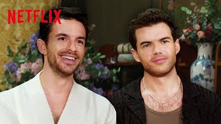 Jonathan Bailey Passes the Torch to Luke Newton  Bridgerton Season 3  Netflix [upl. by Aniram]