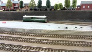 Heljan Waggon amp Maschinenbau Railbus Enters Service 08032012wmv [upl. by Anayet]