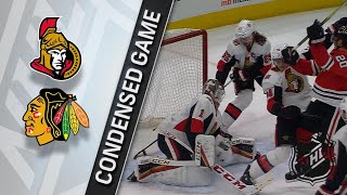 022118 Condensed Game Senators  Blackhawks [upl. by Anihpesoj]