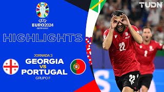 HIGHLIGHTS  Georgia vs Portugal  UEFA EURO 2024  J3  TUDN [upl. by Ah]