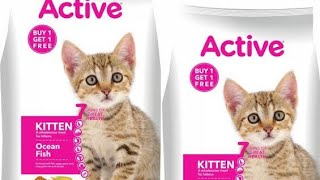 active kitten ocean fish।।cat food review [upl. by Nodearb207]