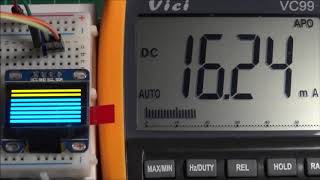 SSD1306 OLED Power Consumption Tests [upl. by Vernier868]