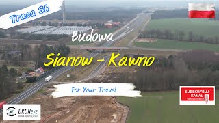 S6 Koszalin Sianów  Sławno Kawno Budowa edroneye poland polska [upl. by Yajeet]