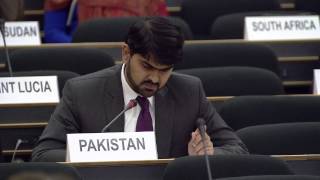 Pakistan Statement made at the 2nd Preparatory Committee of the Third UN World Conference on DRR [upl. by Nevad]