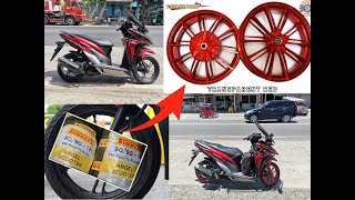 Honda Click 150i Game Changer  Mags amp Tire Replacement [upl. by Bust754]