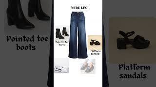 jeans and shoes pairing Ideas jeans fashion shoes fashionideas fashiontipsshorts [upl. by Enimzaj]