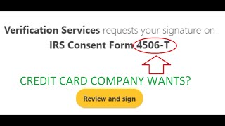 ▶️4506T Request for Transcript For A Credit Card WFT What Are Your Options For A 4506T Discover [upl. by Raskin471]