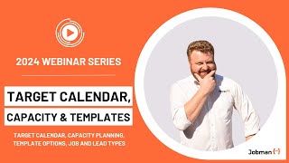 110  Target Calendar Capacity Planning Templates amp Job Types [upl. by Everara]