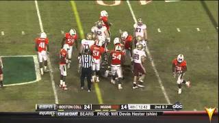 Miami Hurricanes vs Boston College 2011  2nd Half  Hurricane FlashForward [upl. by Yuk]