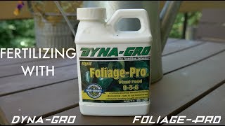 Fertilizing with Dyna Gro Foliage Pro  How and why I use it [upl. by Mongeau]