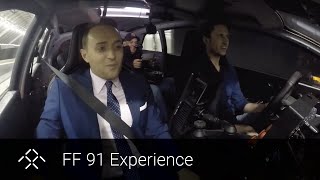 Faraday Future  First Time Reactions to 1050 HP Acceleration  FF 91 [upl. by Zischke]