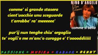 NINO DANGELO Comme si bella karaoke [upl. by Amara]