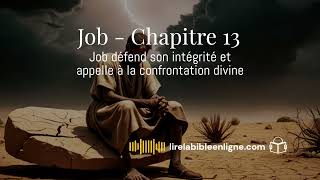 Job  chapitre 13  Job défend son intégrité et appelle à la confrontation divinelirelabiblebible [upl. by Sumaes]