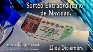 Spot Lotería de Navidad 1994  Voz Luis Ignacio González [upl. by Yenittirb]