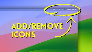 How to AddRemove Menu Bar Items on MacBook Menu Bar Customization in Mac [upl. by Benjy499]