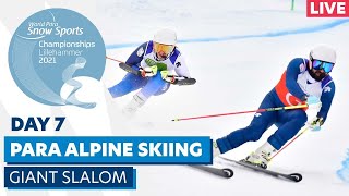 Lillehammer 2021  Para Alpine  Giant Slalom m  12  WPSS Championships [upl. by Anelac14]