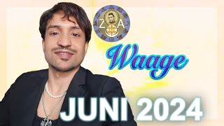 WAAGE MONATSHOROSKOP JUNI 2024  EIN NEUER ANFANG IM BEZUG AUF DEINE PERSÖNLICHE ENTWICKLUNG [upl. by Aizti]