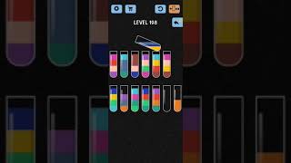 Water Color Sort Level 198 Walkthrough Solution iOSAndroid [upl. by Shaughn]