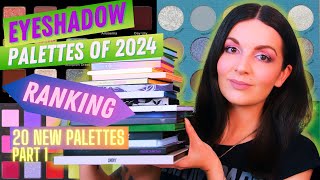 EYESHADOW PALETTE RANKING 2024  20 NEW PALETTES Part 1 [upl. by Nolek]