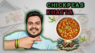 How To Make Chickpeas Khatta 🤤  Chickpea recipes Sweet amp sour chickpea Chole ki sabji [upl. by Laban]