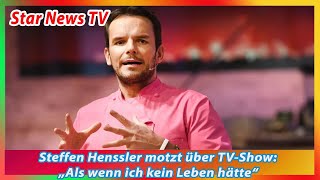 Steffen Henssler motzt über TV Show „Als wenn ich kein Leben hätte“ [upl. by Scibert357]