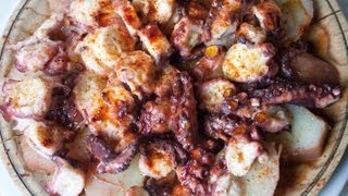 Pulpo con cachelos en la olla rápida [upl. by Acirret2]