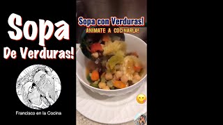 Sopa de Verduras  Shorts [upl. by Princess]