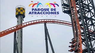 Abismo at Parque de Atracciones de Madrid Offride Footage [upl. by Nordna]