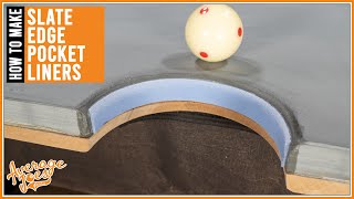 How to Make and Fit Pool Table Slate Edge Pocket Liners Buffers  FULL DIY GUIDE [upl. by Norabal48]