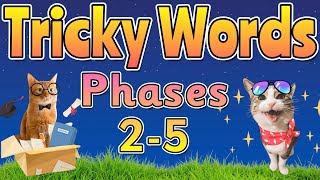 TRICKY WORDS  Tricky Words All Phases  Miss Ellis trickywords sightwords [upl. by Arraek]