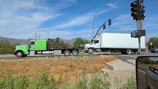 Highway Haulers  Peterbilt 389 Hauling A Wrecked Hino Box Truck  September 10 2023 [upl. by Thomasa]