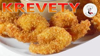 Vyprážané krevety  Fried Shrimp  Vnučkine recepty [upl. by Siuqramed436]