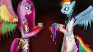 CupcakesPinkie Pie X Rainbow Factory Rainbow Dash [upl. by Ammadas174]