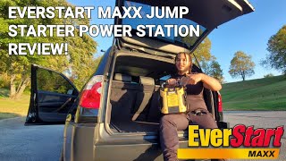 WalMart everstart Maxx 800 peak jump starter with air compressor great to have on hand [upl. by Ardnazil]