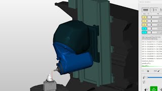 Hypermill tutorial Case 5 axis with rework 5xsimulation with post DMU 80FD duoBlock mill turn [upl. by Ezar1]