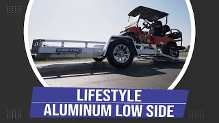 Lifestyle  Aluminum Low Side Utility  SureTrac Trailers [upl. by Noek397]