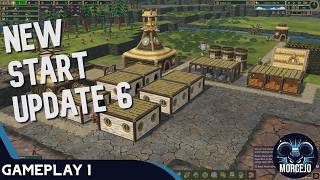 Timberborn  New start update 6  Gameplay 1 [upl. by Ettelrac]