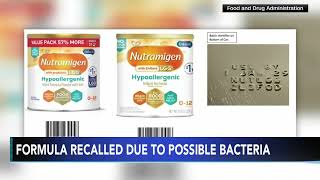 Specialty infant formula recalled due to possible bacterial infection [upl. by Oidualc]