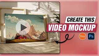 Create Custom Wall Art Video from Video Mockup Templates  Landscape Canvas Wall Art [upl. by Atiuqam889]