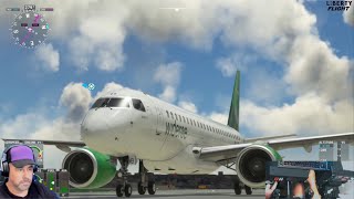 EMBRAER E190E2 NEW PLANE FULL FLIGHT AND LOOK at Aircraft msfs [upl. by Hgielsel52]