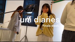 Uni diaries project deadline advice on portfolio selfcare routine workshop days  ch18 [upl. by Ecirtnuahs]