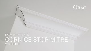 How to install cornice stop mitre Using Orac FB13 Orac Installation Guide [upl. by Astrid]