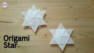 Origami Star Tutorial [upl. by Alleinnad]